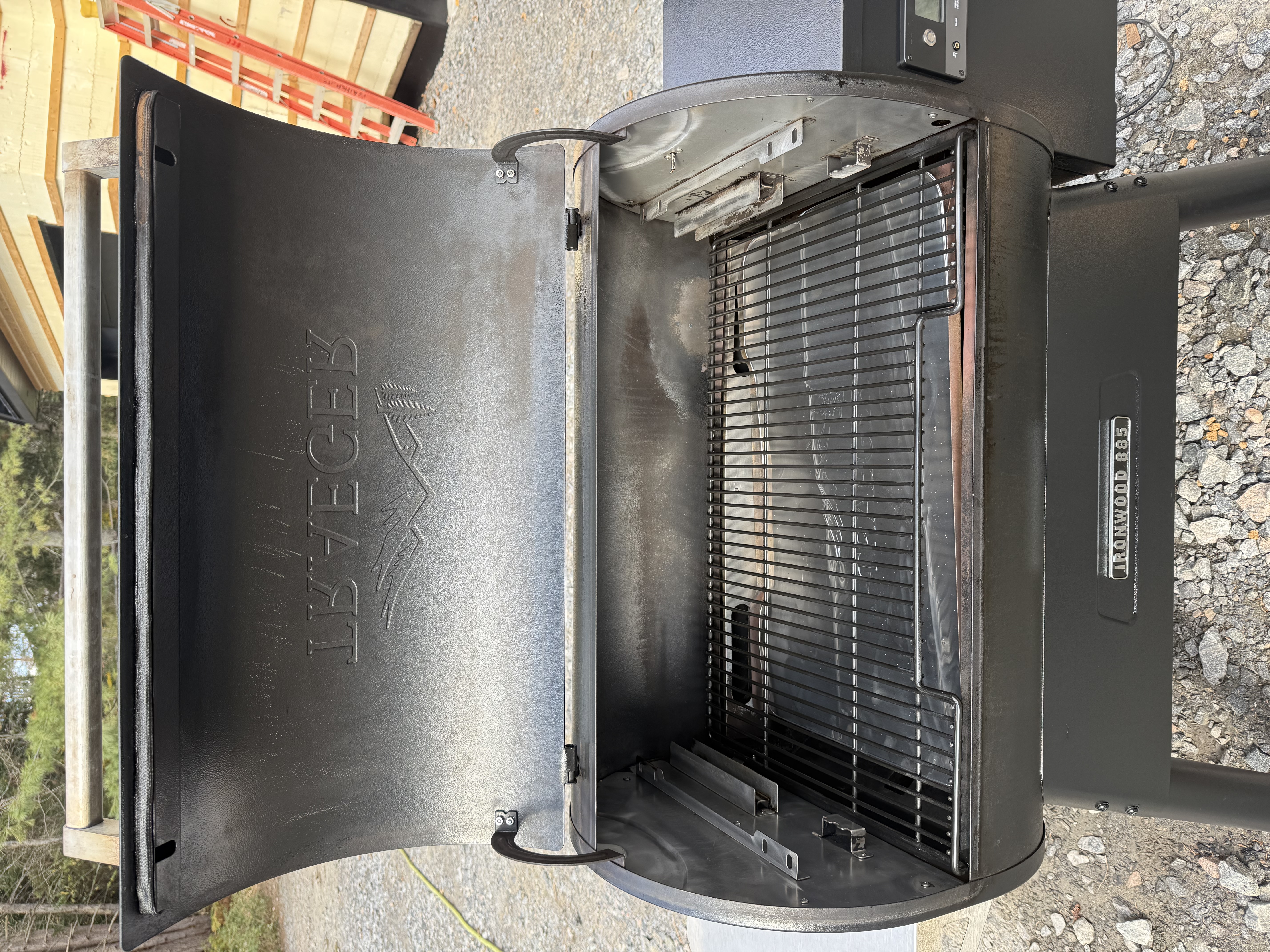Traeger pellet smoker freshly cleaned